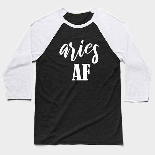 Aries AF Baseball T-Shirt by jverdi28